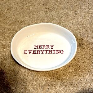 Creative Co-op “Merry Everything” Dish